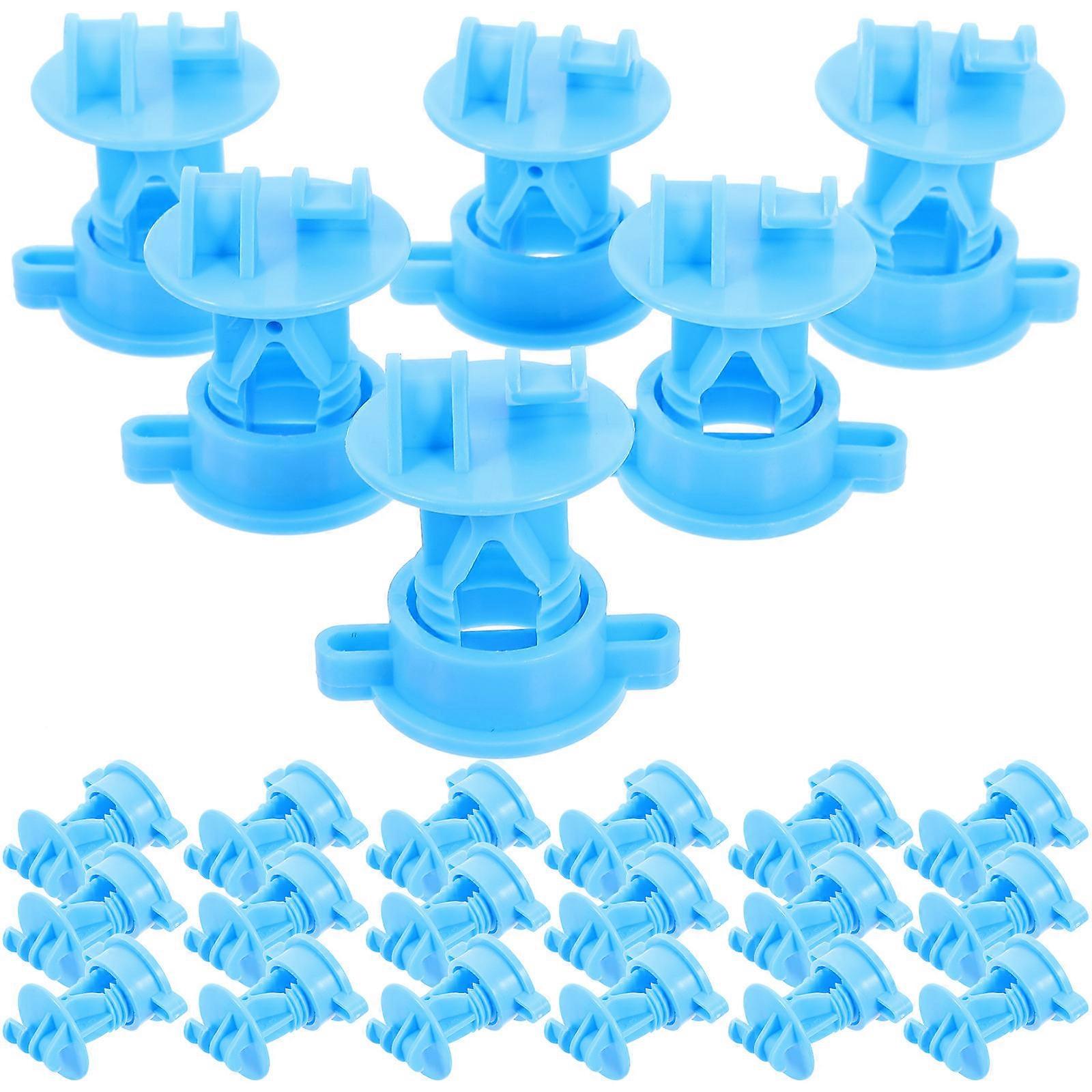 Electric Fencing Supplies Insulators Device Blue 5.90X4.80X3.80CM 50Set Prevent Electrical Short Circuits Hold Fence Wire