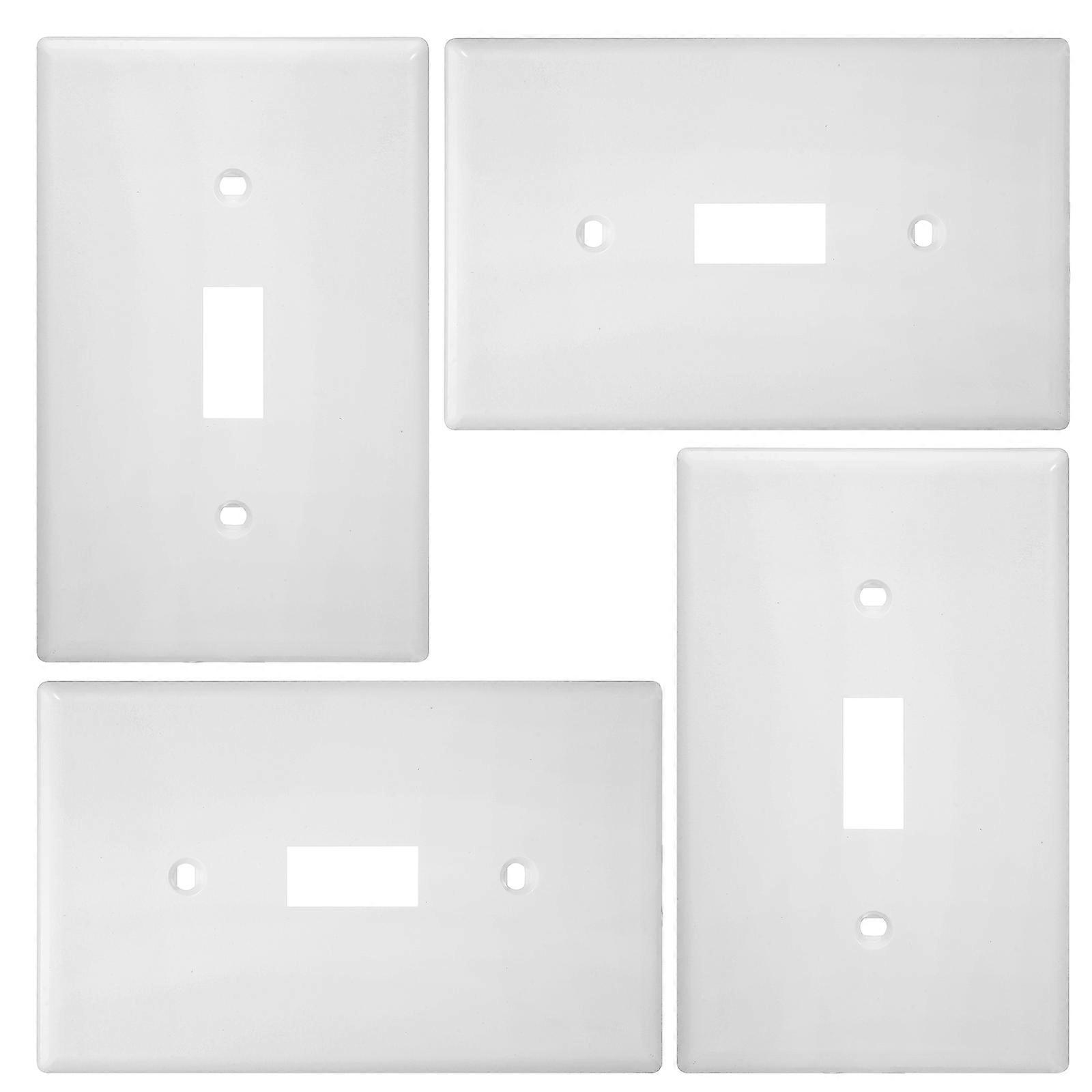 Toggle Switch Plate Toggle Switch Protective Cover Simple Design Indoor Installation 4Pcs