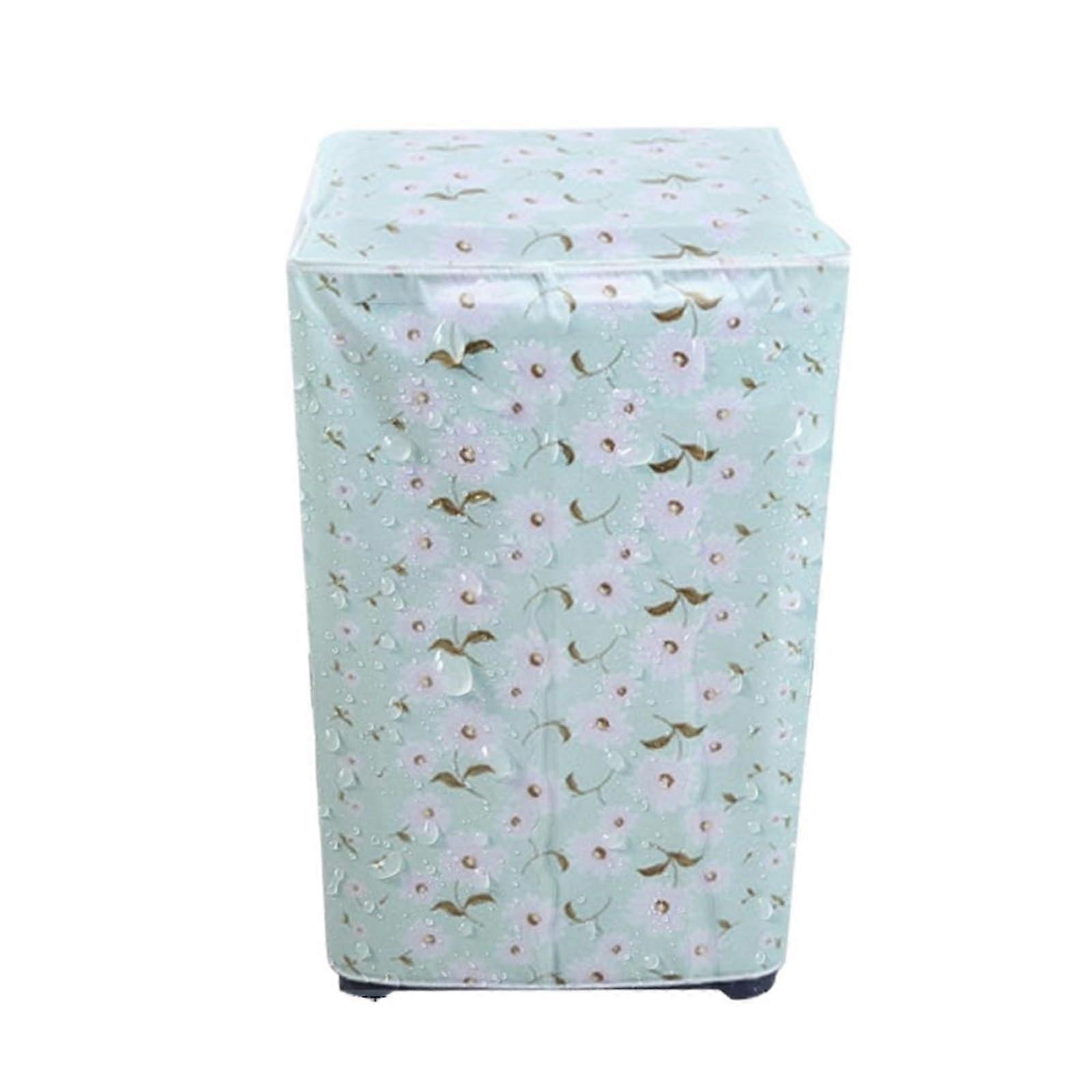 Washing Machine Covers 3 Pack Floral Pattern Waterproof Zippered Protection Home Essentials Green