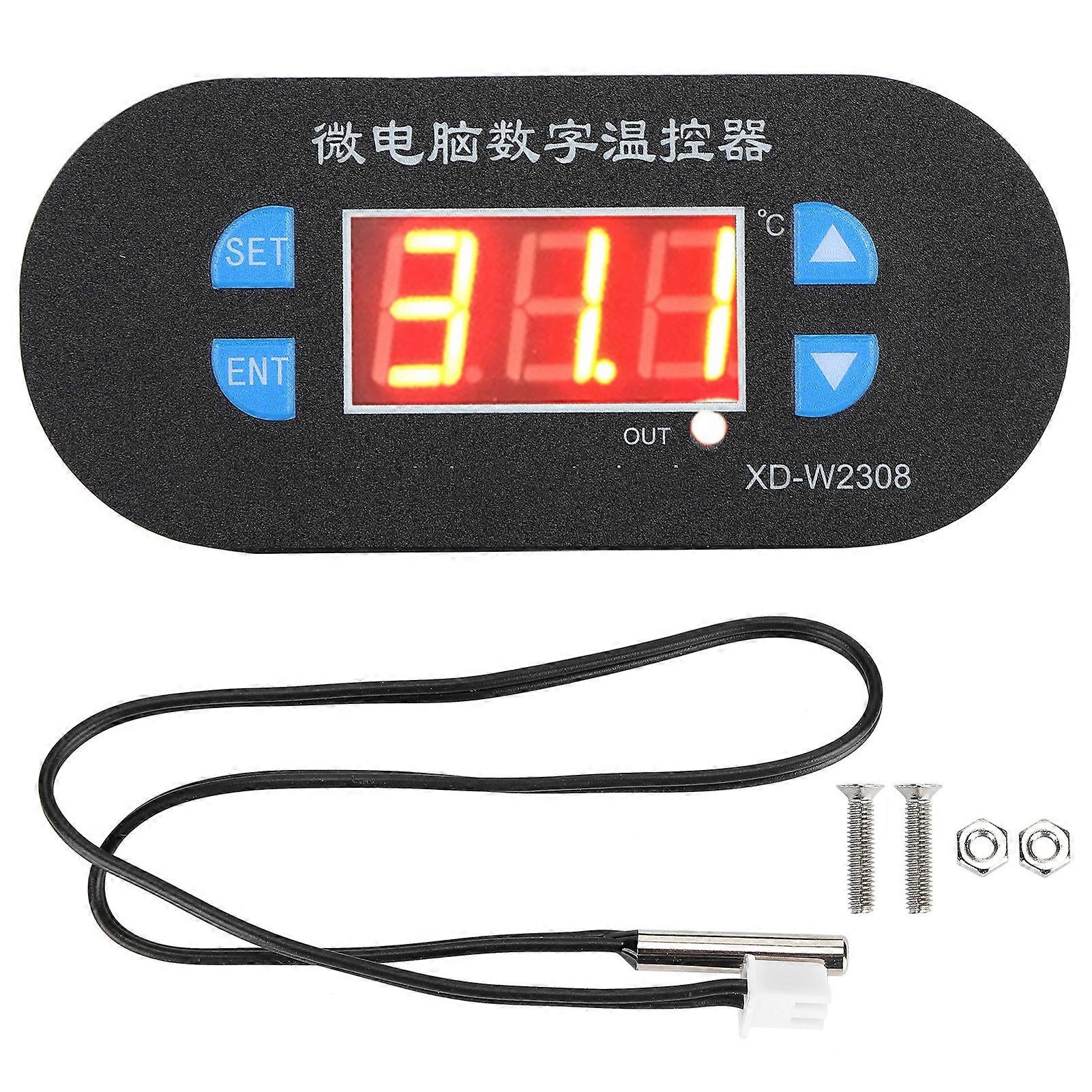 Incubator Digital LED Temperature Controller ‑55‑120℃ Thermostat 10A 1 Relay DC12V