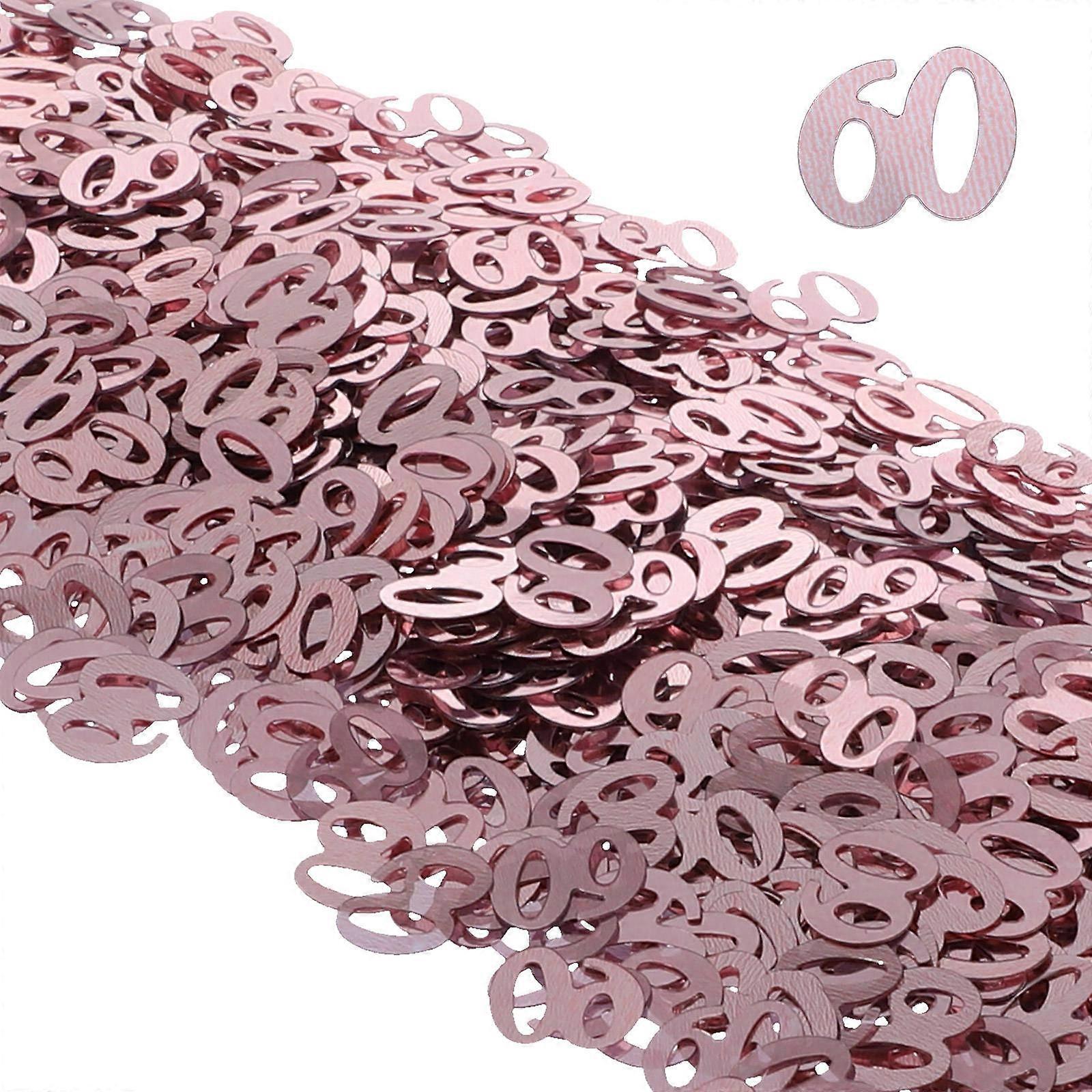 Party Paper Scraps For Anniversary Celebration And Events Number 60 Golden 30G Per Pack 1 Set