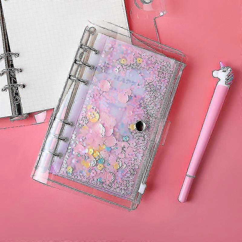 Cute Transparent PVC Loose Leaf Binder Bag