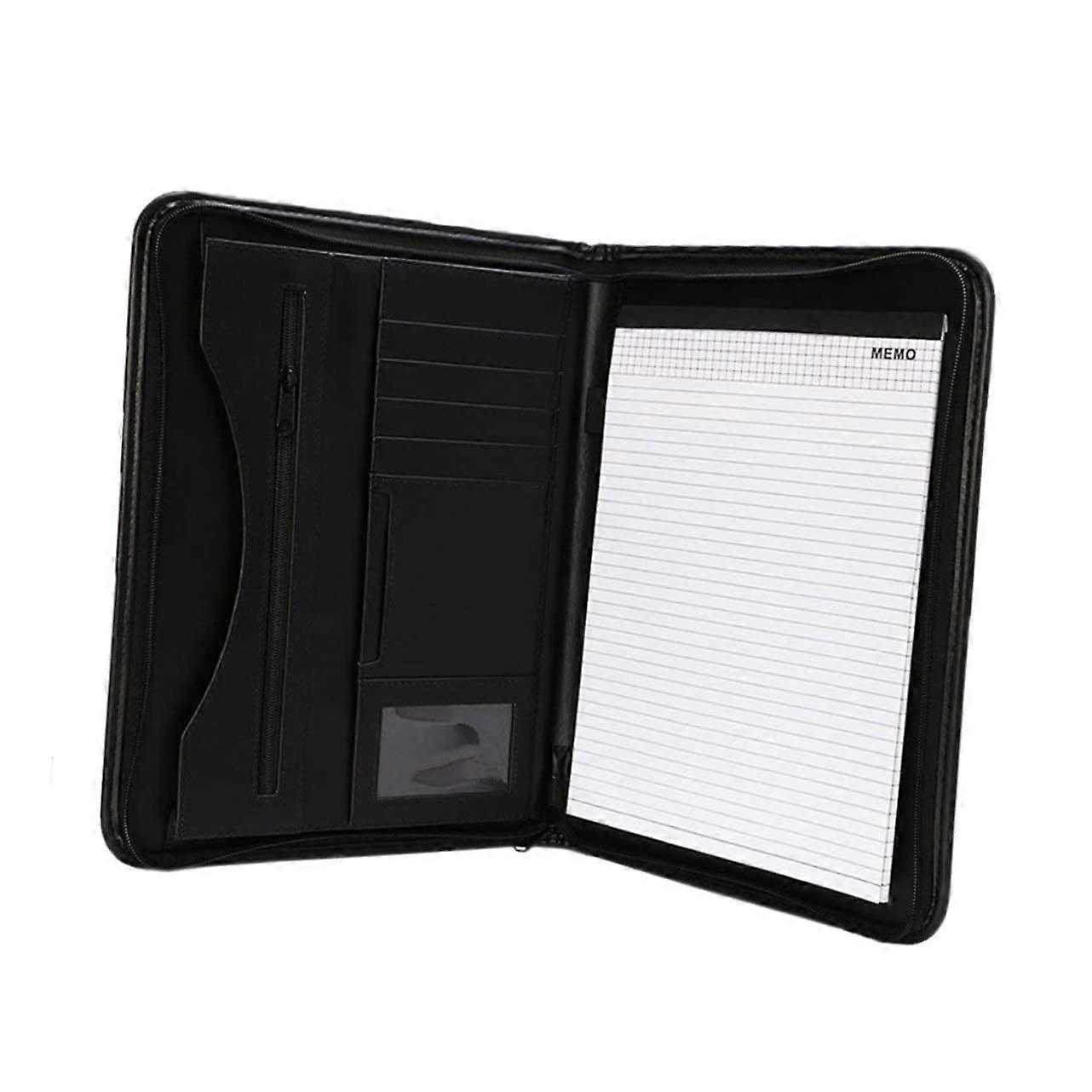 1 piece multifunctional zippered  document folder for conference reports, data files, and contracts, suitable for office, school, and home use.