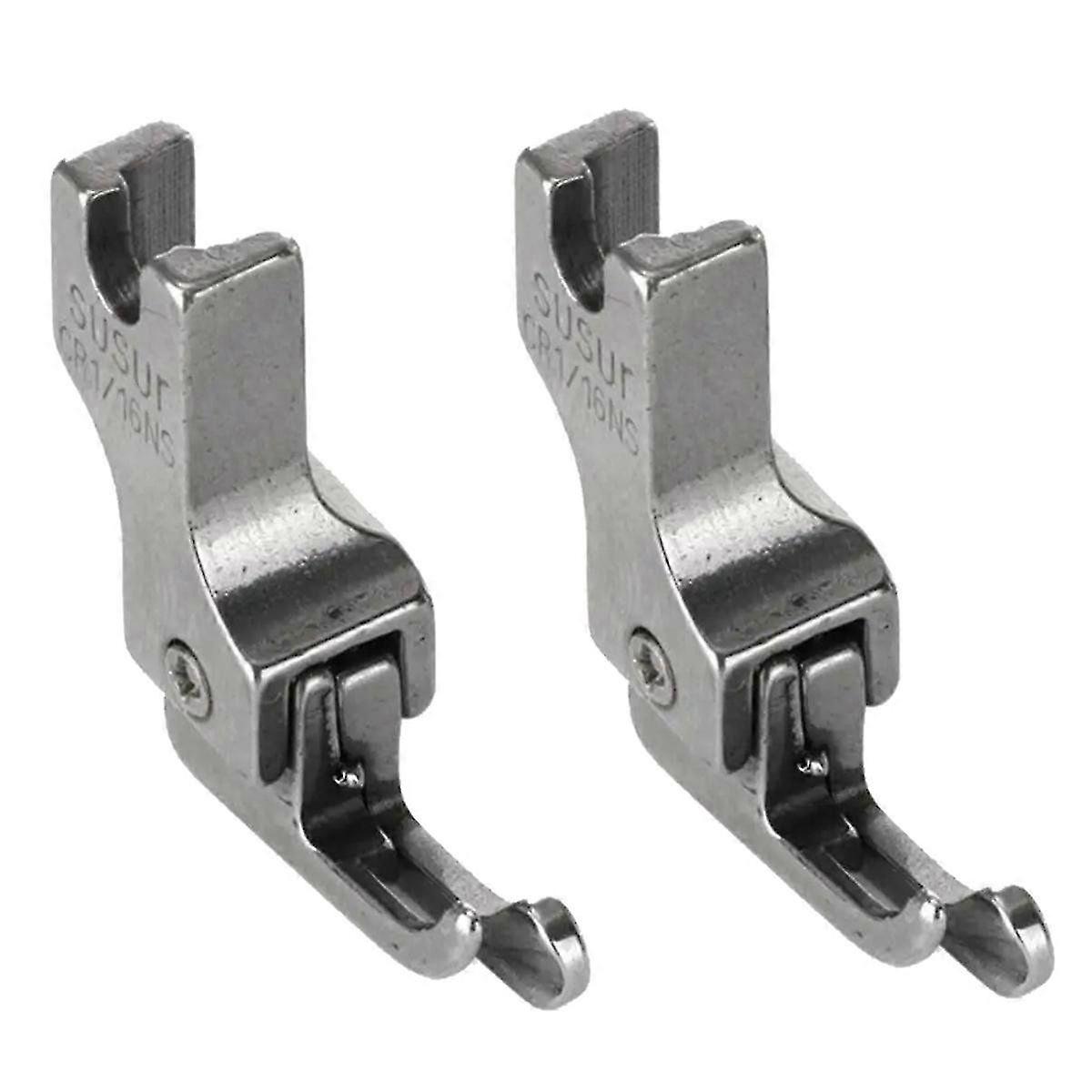 2Pcs Narrow Guide Lockstitch Sewing Machine Feet,CR1 / 16NS(0.2)