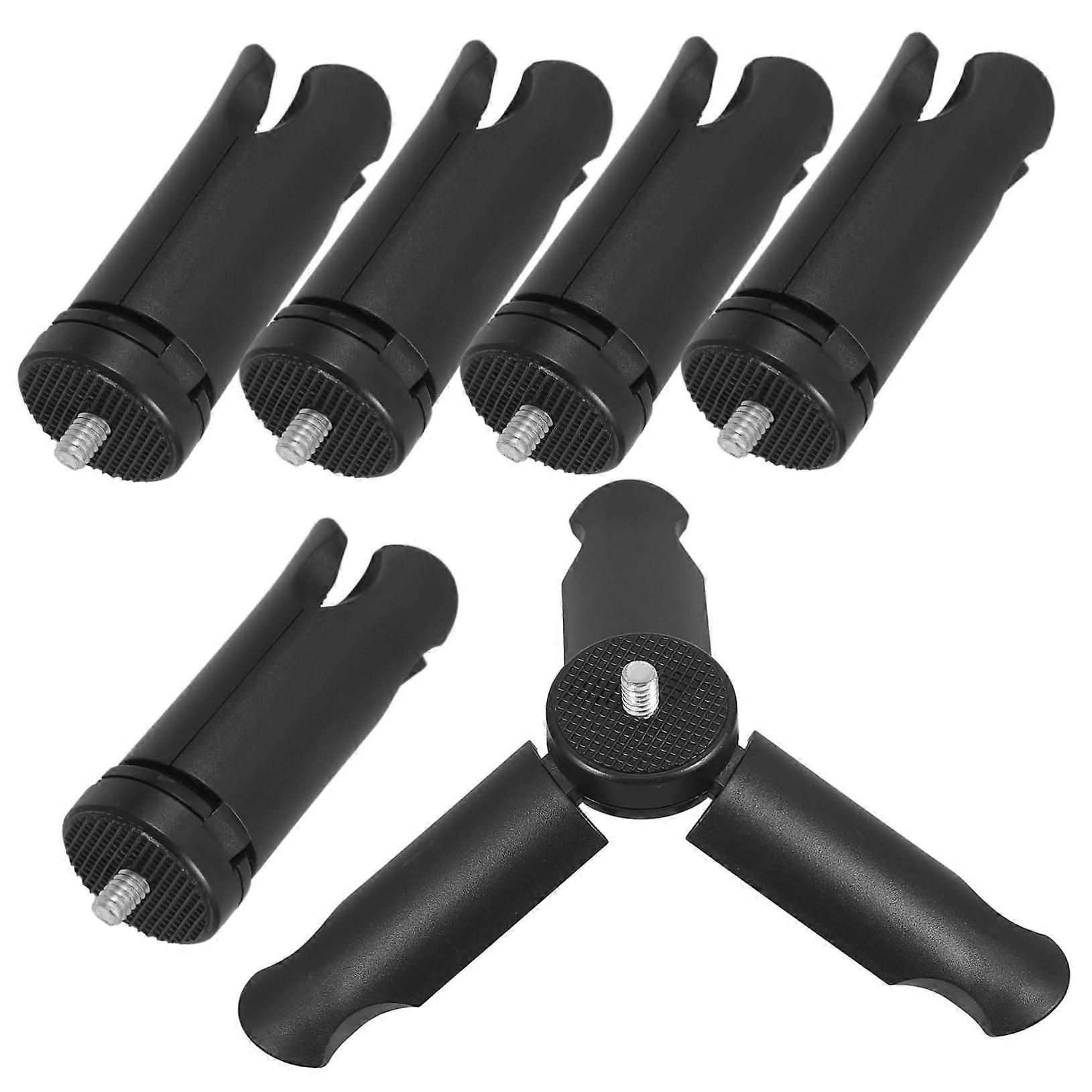 Mini Tripod Small Camera Tripod Adapter Holder Portable ABS Mount for Vlogging Compatible with DSLR and Action Cameras Black