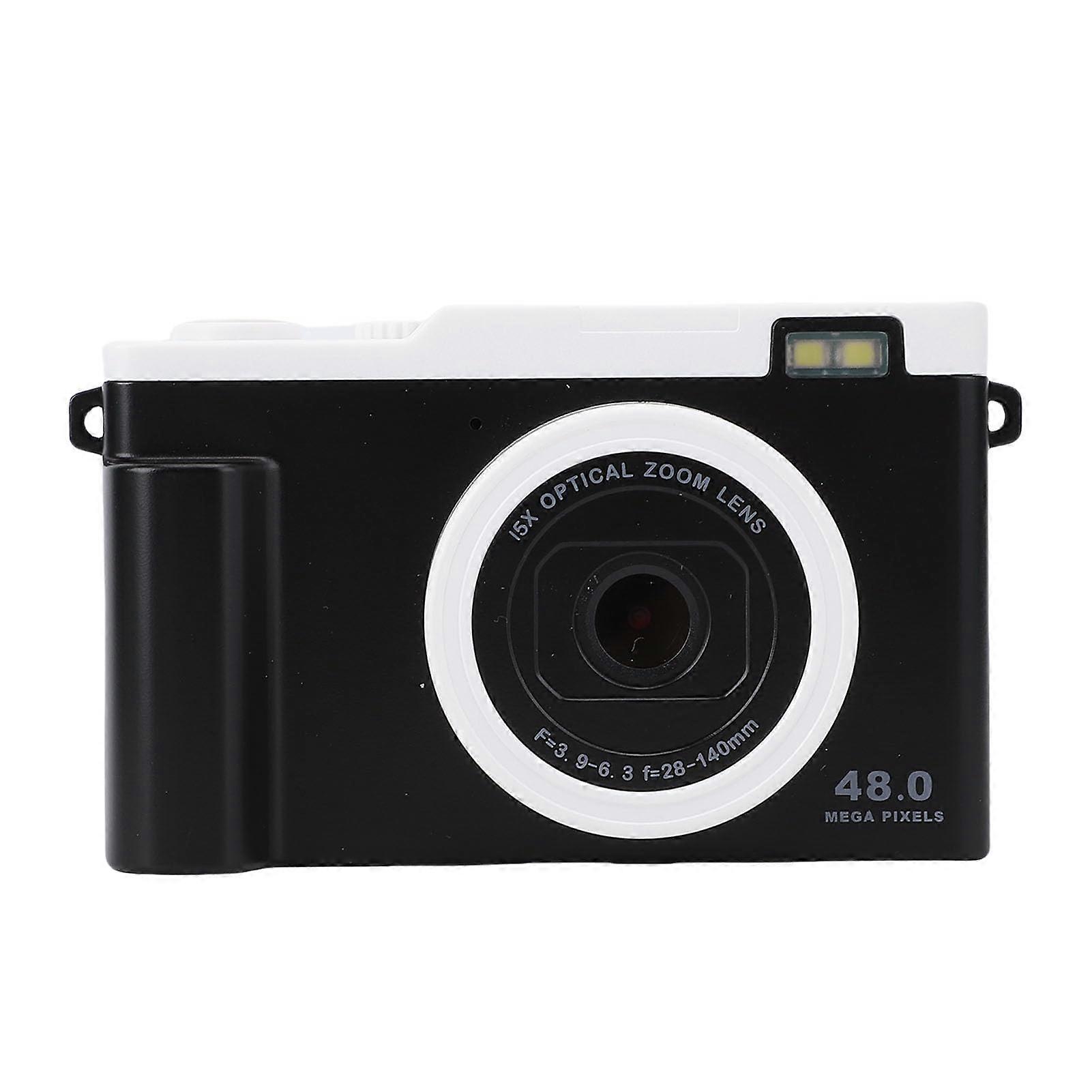 1080p Digital Camera for Photography, WiFi 48MP Vlogging Camera (Black)