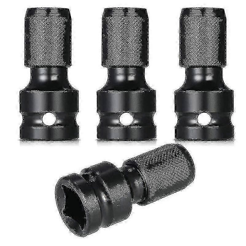 Impact Adaptor 1/2 Square Drive to 1/4 Hex Socket Adapter Quick Release Chuck Converter