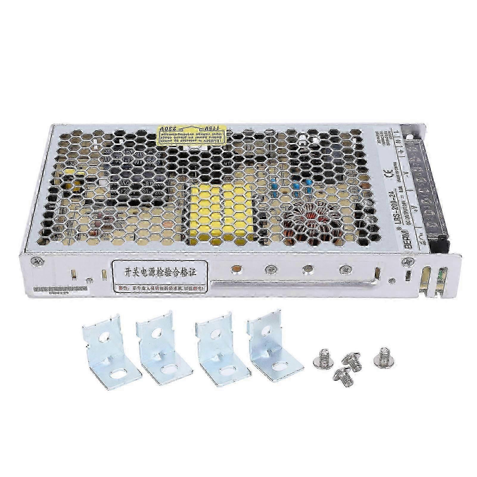 BERM تبديل امدادات الطاقة مع مؤشر LED Poewed ملحقات السائق 200W 90 ~ 132VACLRS-200-24