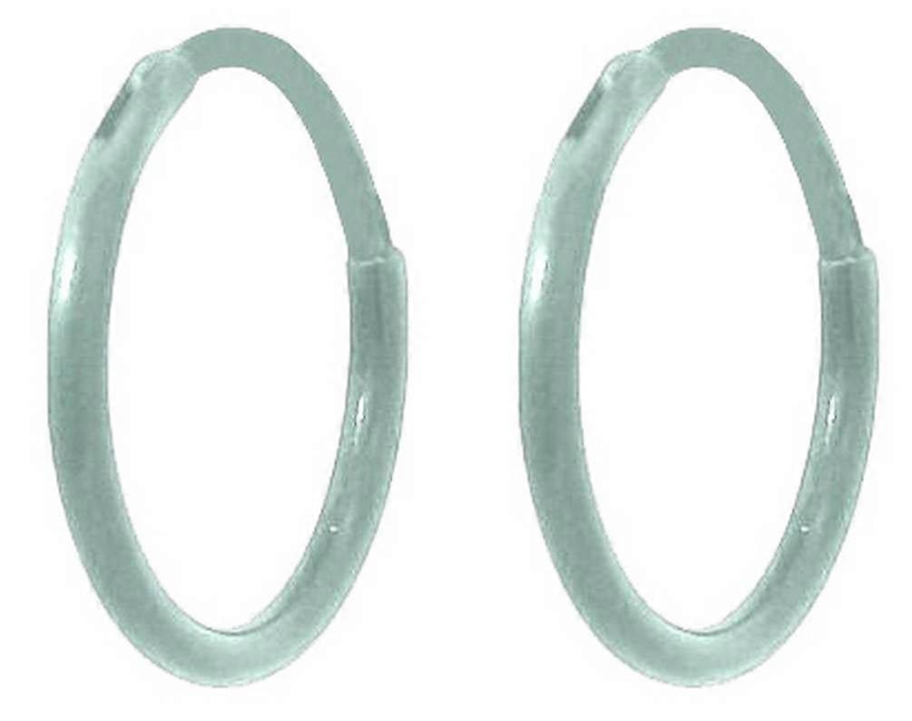 Ti2 Titanium Small Full Hoop Earrings - Light Green
