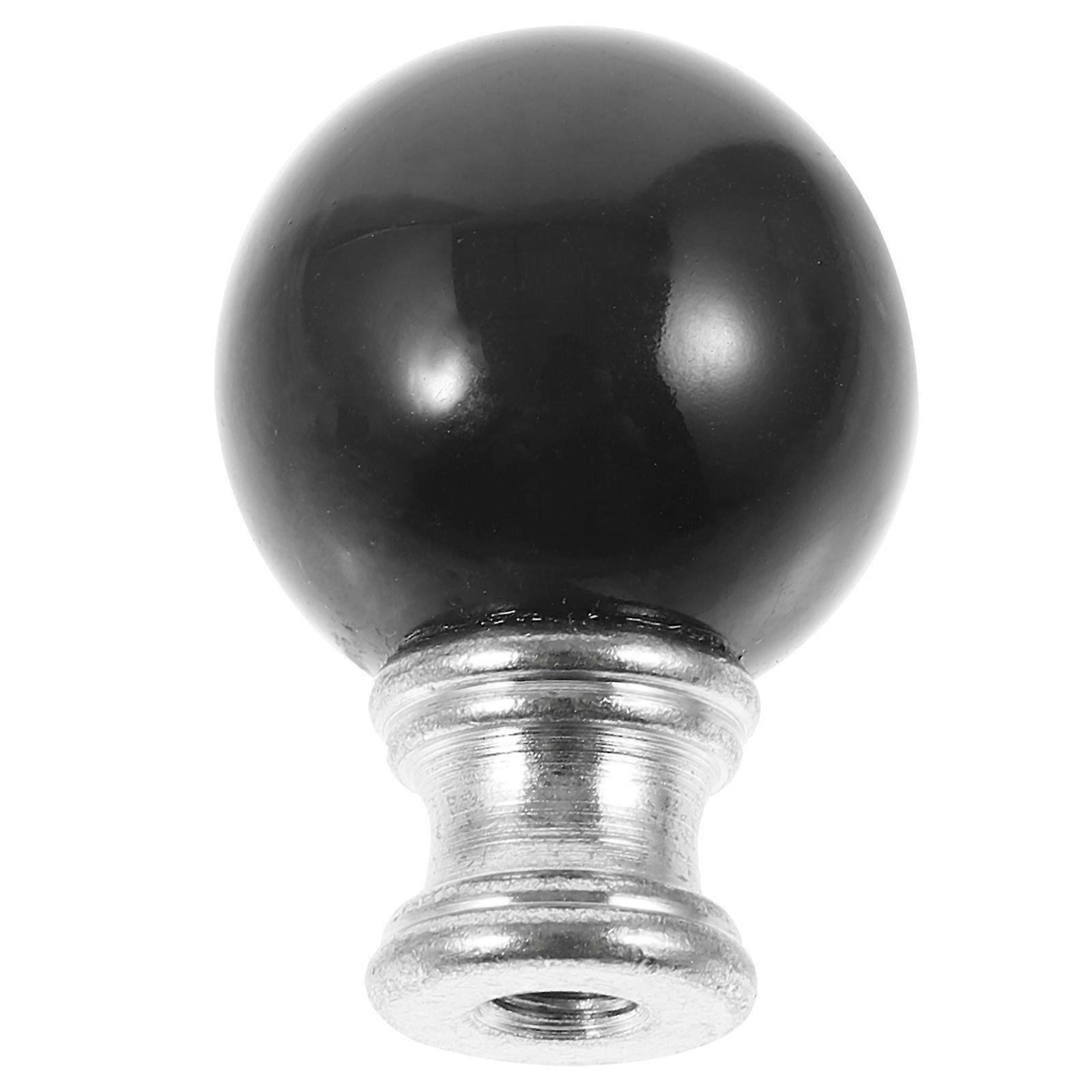 Black Lamp Finial Knob for Floor & Table Lamps – Lightweight, Easy Installation, Smooth Finish, Delicate Design Home Decoration Accessory