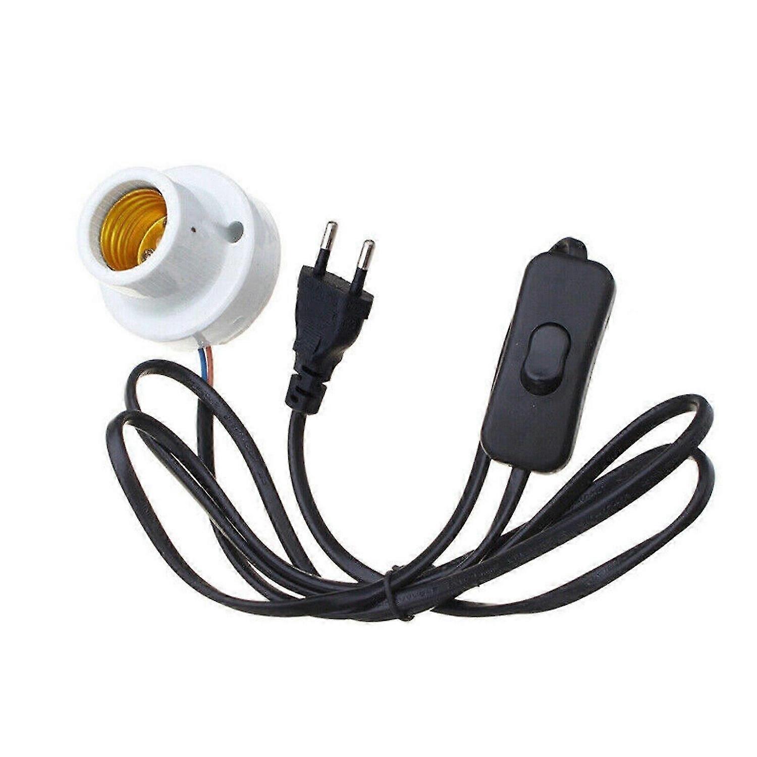 Reptile Lamp E27 Ceramic Heating Lighting Bulb Lamp Heater Holder with Switch FT