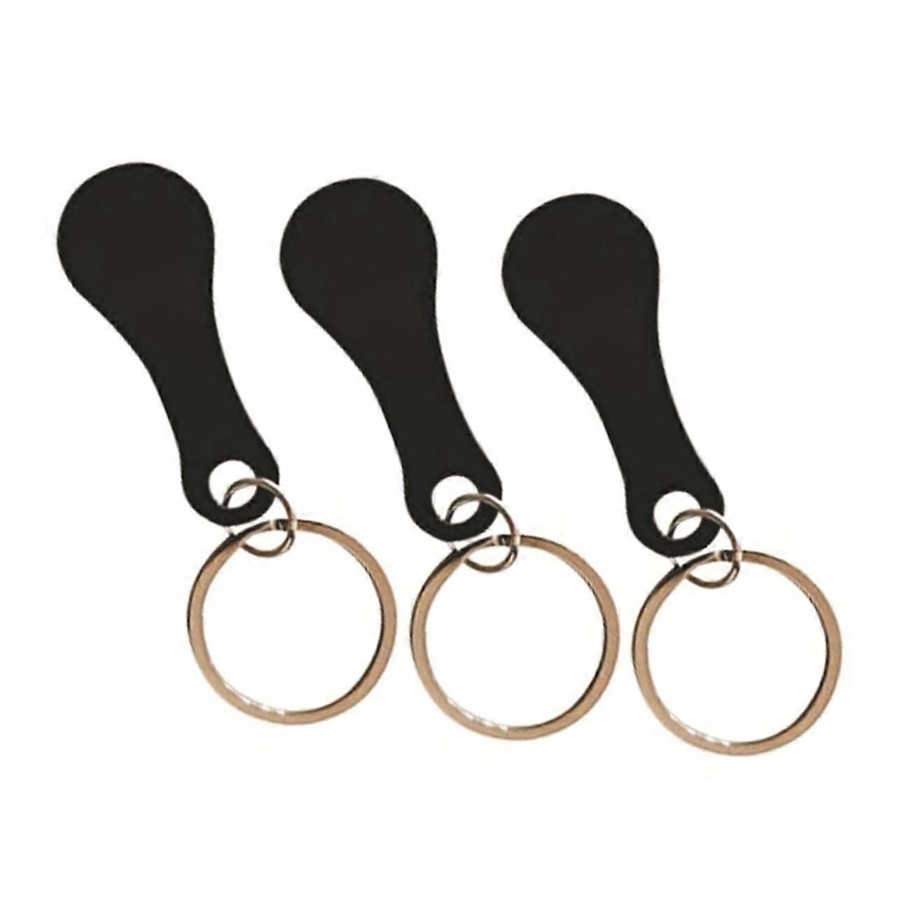 3-Piece Shopping Trolley Token Set with Foldable Storage Trolley, Pull-Along Design, Compatible Key for Shopping Carts