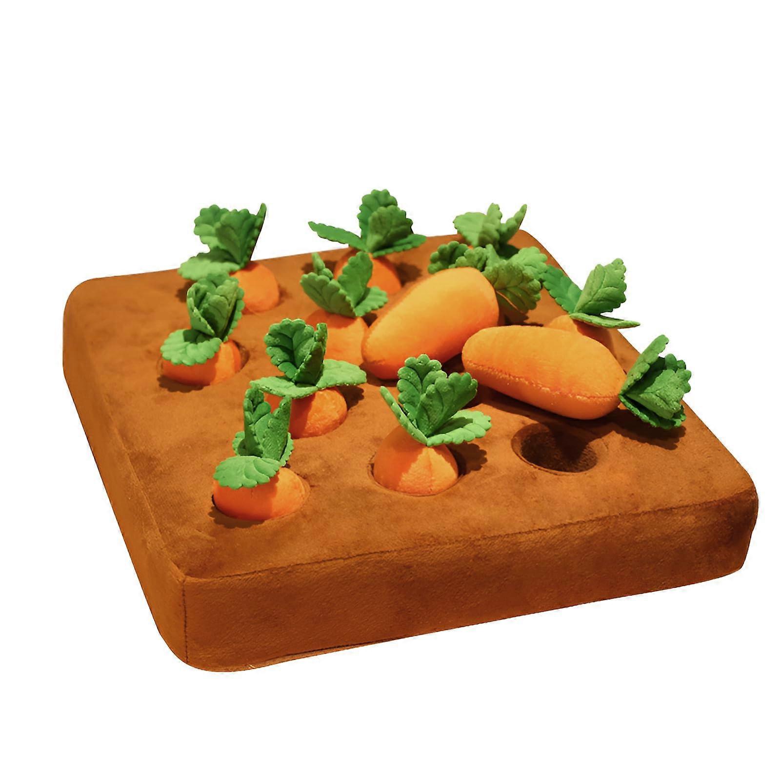 Carrot Plush Toy, Sniffing Carpet Dog Toy, Children's Intellectual Carrot Pull Toy, Pet Interaction, for Foraging, Eliminates Boredom Stress