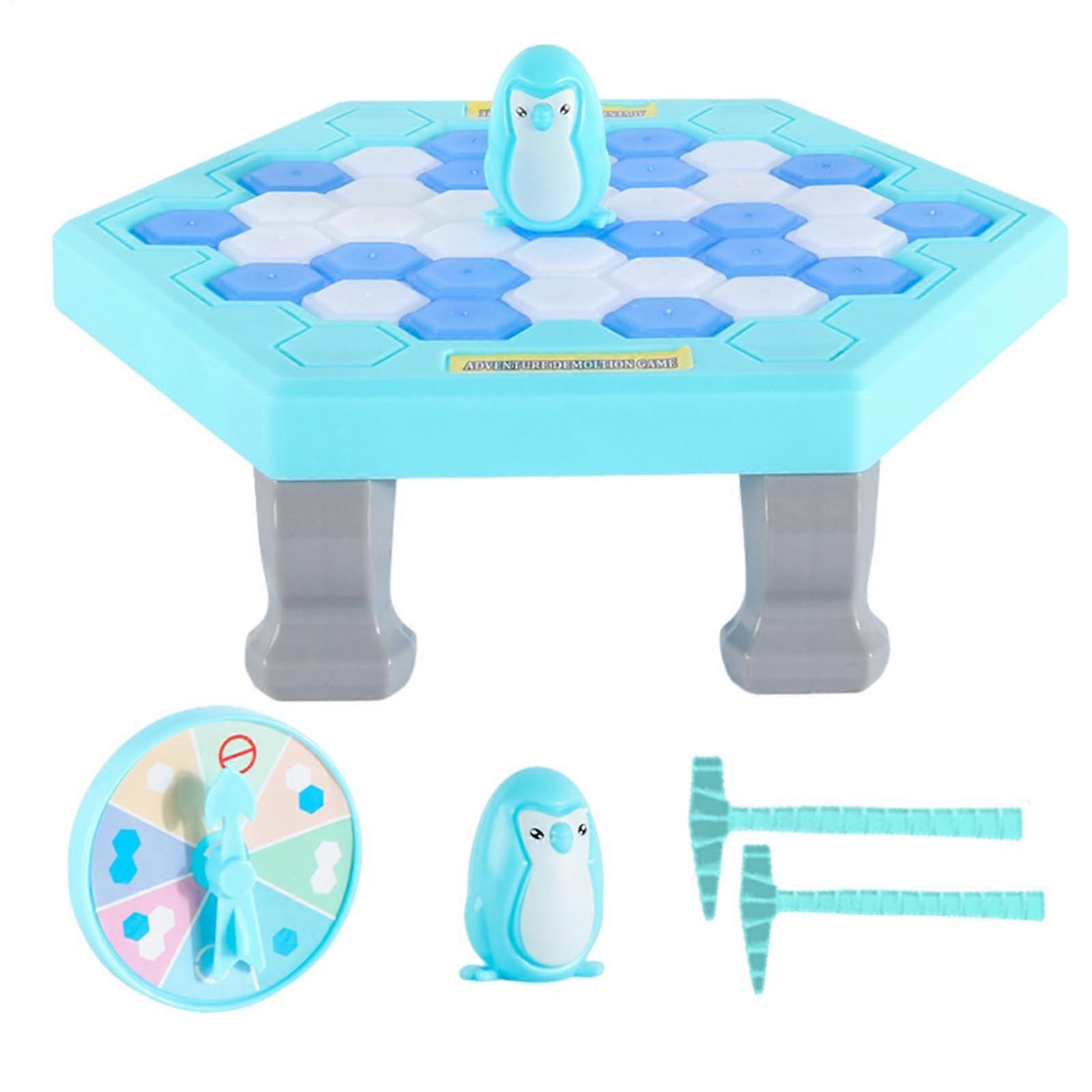 Penguin Trap Activate Game Tabletop Balance Game Ages 3+ Portable Ice Block Stacking Puzzle Multicolor Family Toy