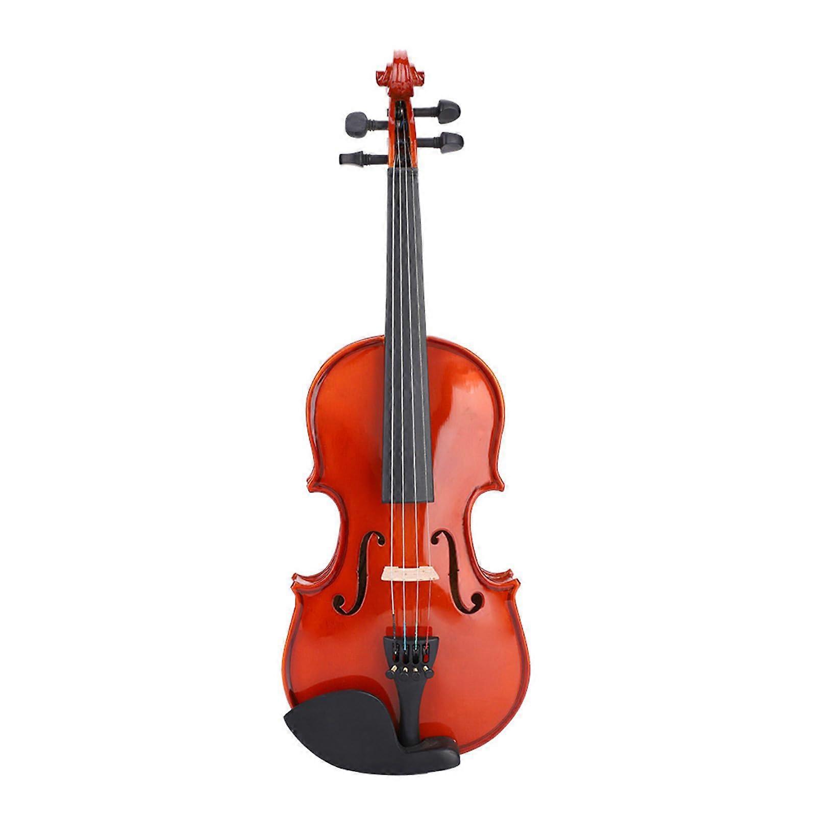 AV03 1/8 Violin Set, Spruce Violin, 1 Curly Maple Violin, Handmade Violin with Box, Rosin String Stickers for Children