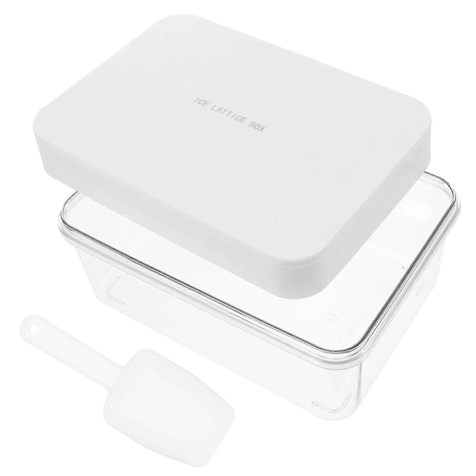 Silicone Ice Cube Tray Set with Removable Lids, Easy Release Ice Cube Mold for Home Use, Space Saving Freezer Design