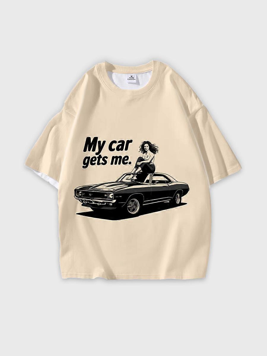 T-shirt round neck Pattern loose short sleeve JW2350