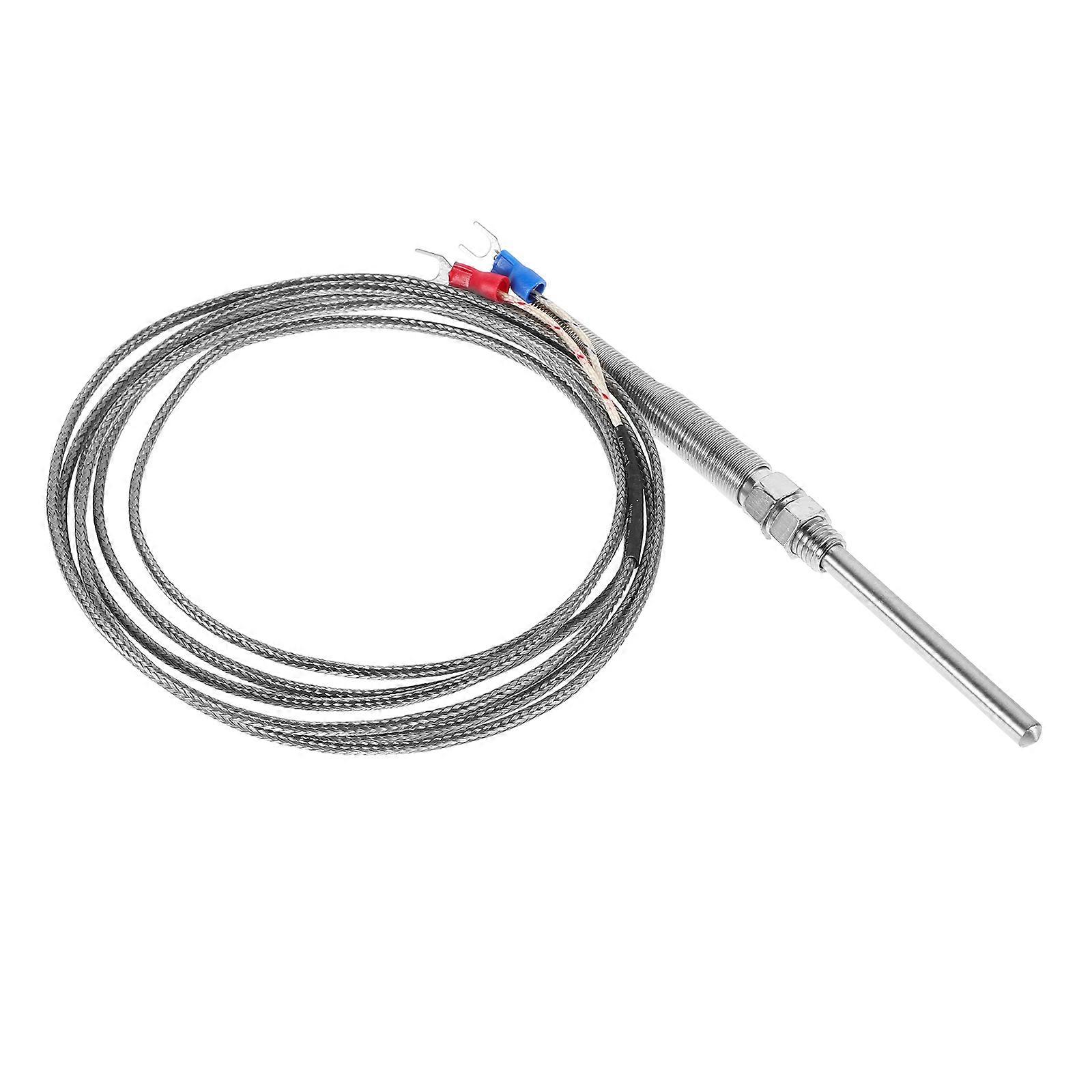 Thermocouple K Type Probe For Accurate Temperature Measuring In Fryers And Ovens With Flexible Wire 200.00X1.00X1.00CM 1Pack