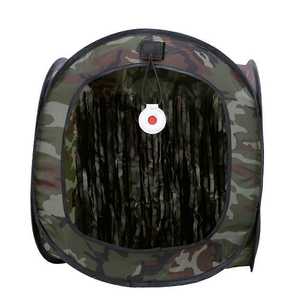 Hanging Tent Camouflage Portable Sound Reduction Shooting Practice Hand-Eye Coordination 48*48*57cm Detachable Foldable 1Set