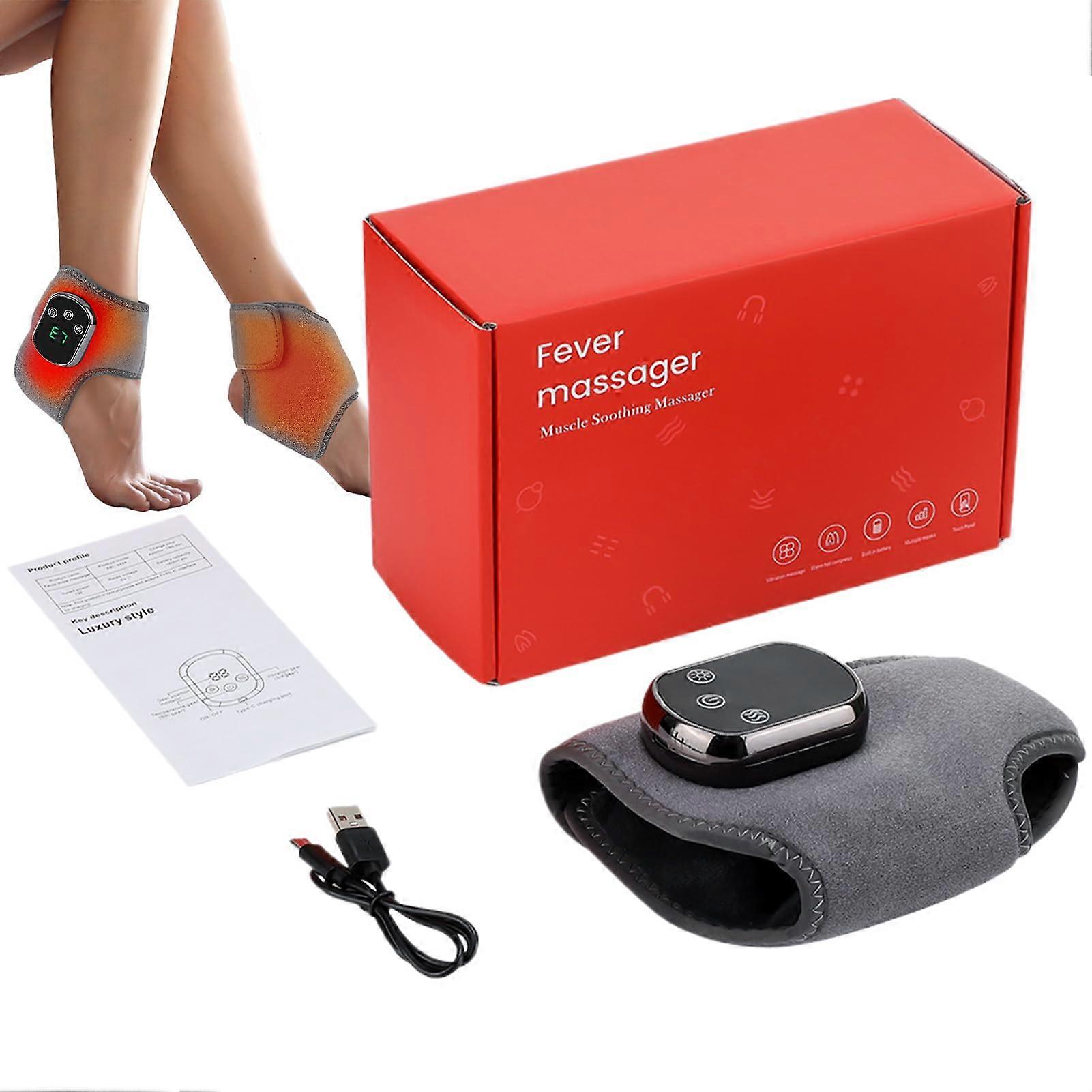 Heated Ankle Wrap Brace USB Powered Ankle Heating Pad For Sprains Knee Support