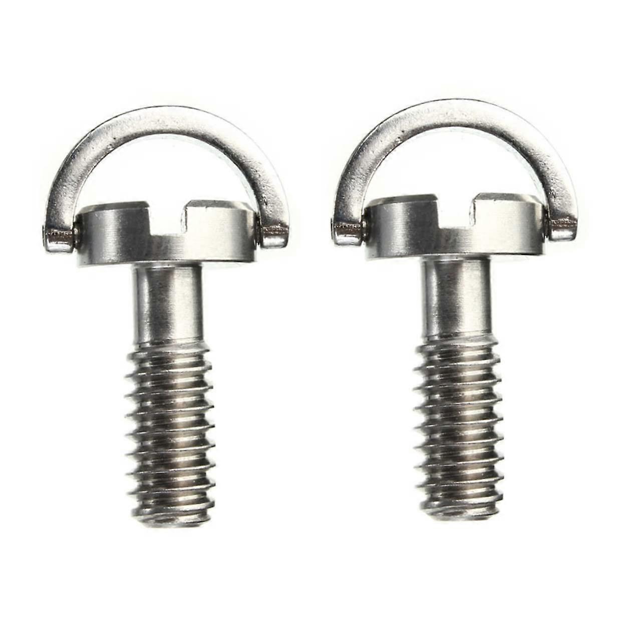 2 x Camera with DRing Screw Flat Head Screws Camera Screw Tripod for Tripod Base Tripod Screw Adapter Black Quick Release 1/420 Screw Caps