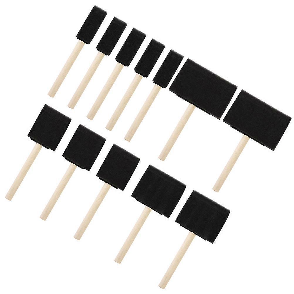 Absorbent Sponge Paint Brushes Assorted for Preschool Kindergarten Creative Painting and Drawing Tools for Imagination and Color Recognition