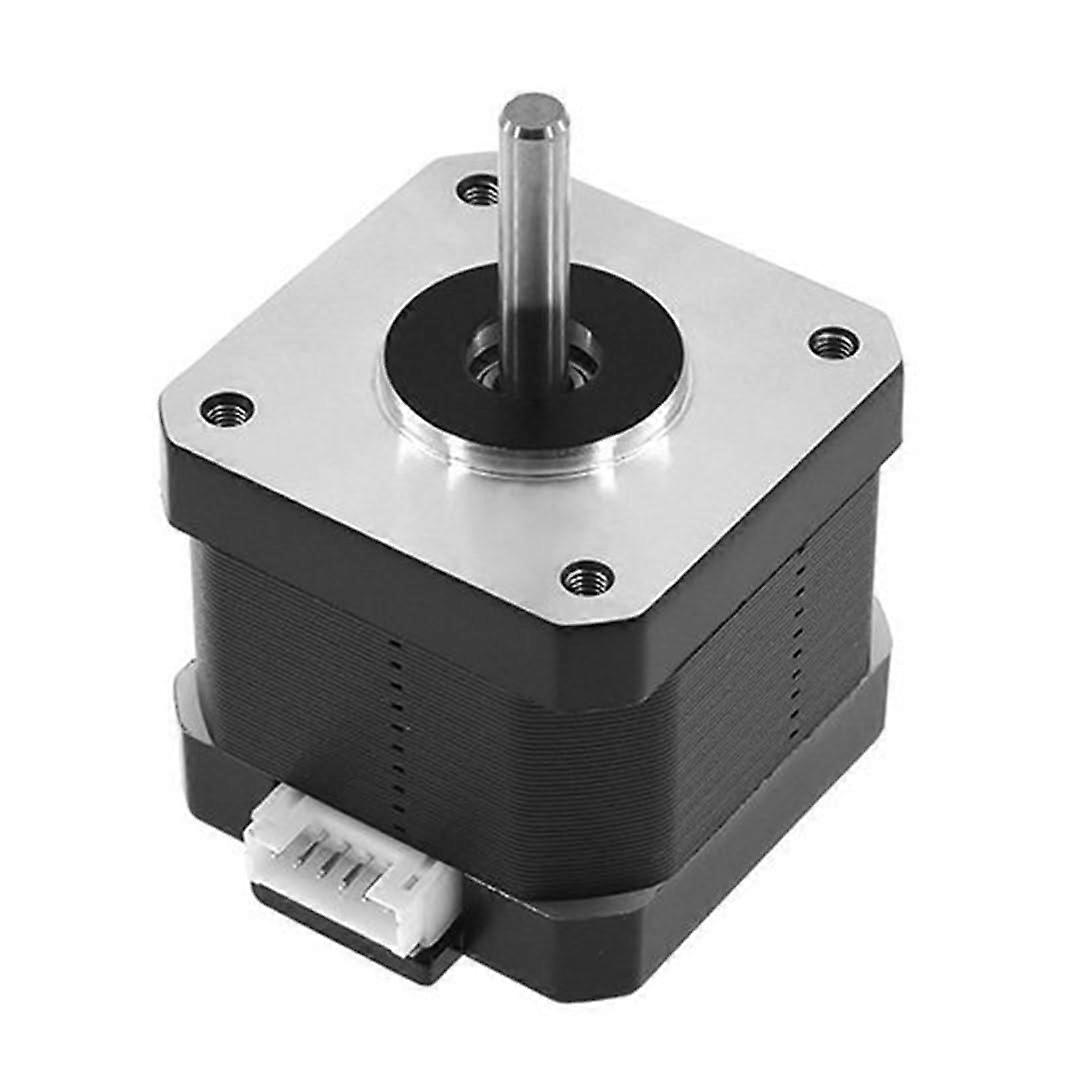 Nema 17 Stepper Motor 38mm Height for 3D Printers and Engraving Machines, 2-Phase 4-Wire, Black with 1m XH2.54 Wire