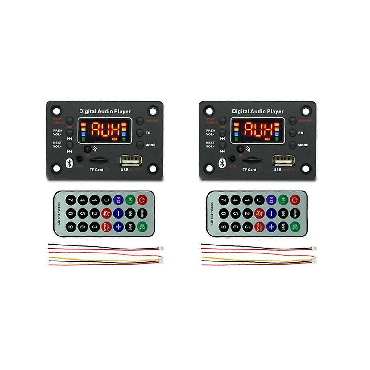 2X MP3 Player Module Bluetooth-Compatible JQ- with Power Amplifier Decoder Board Amplifier Car FM Ra