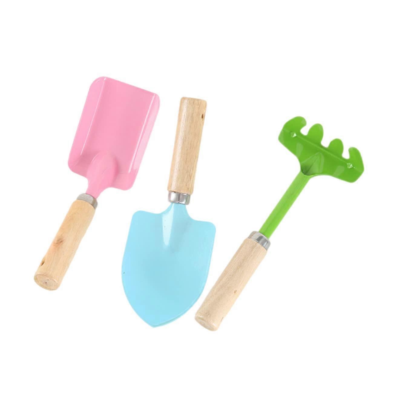 Garden Tool Set For Kids With Wooden Handle, Safe Tools, Plant Sets