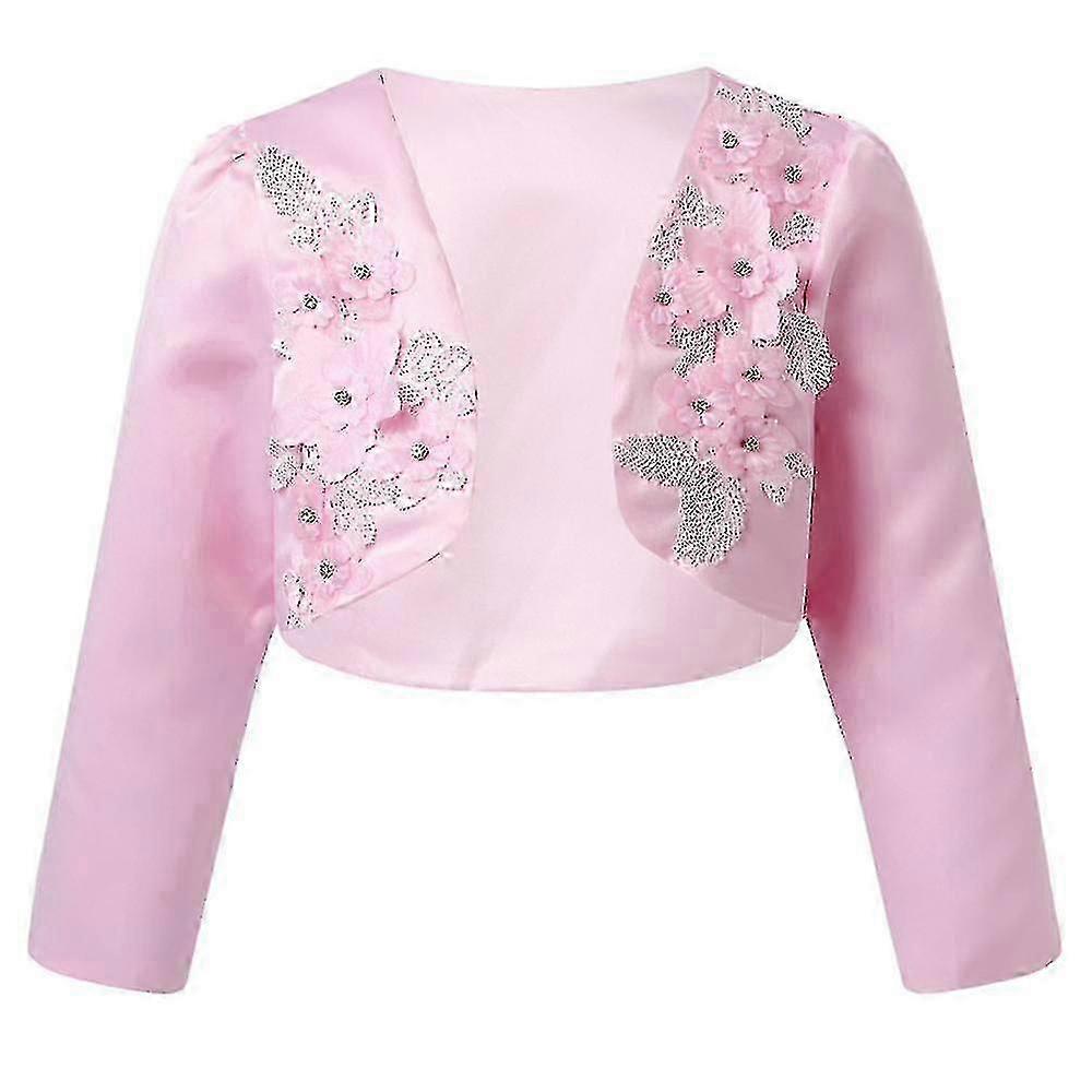 Kwiatowe bolerko na przyjęcie weselne dla niemowląt 1-9 lat