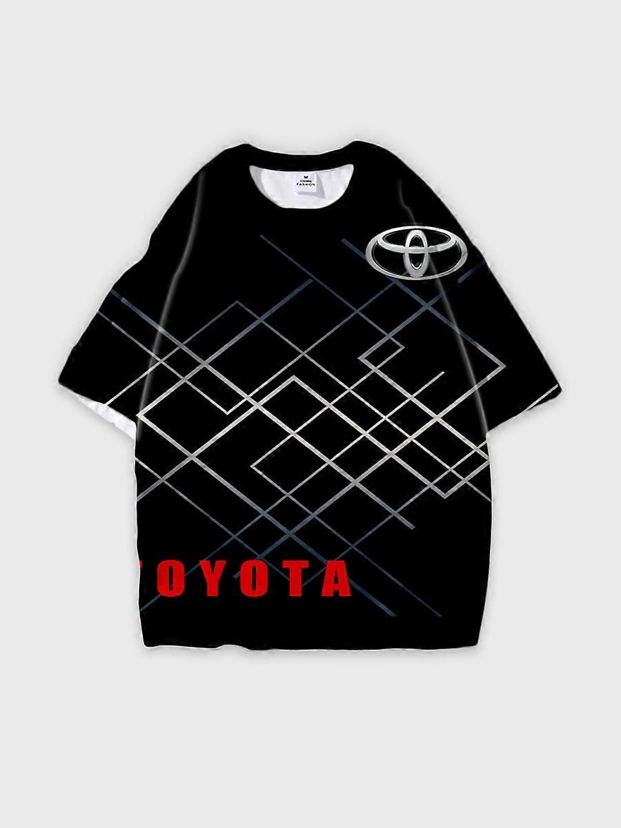 T-shirt round neck Pattern loose short sleeve C2993