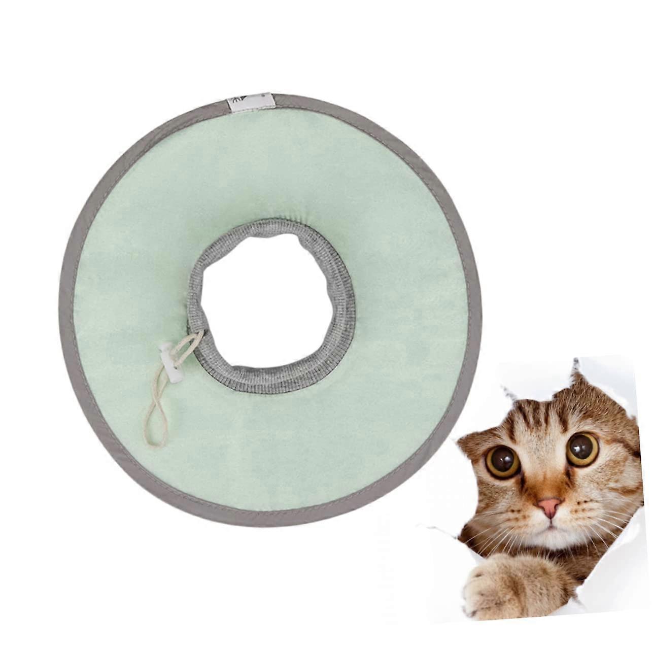 Protective collar for Elizabethan for recovery light and breathable adjustable for wound protection M green