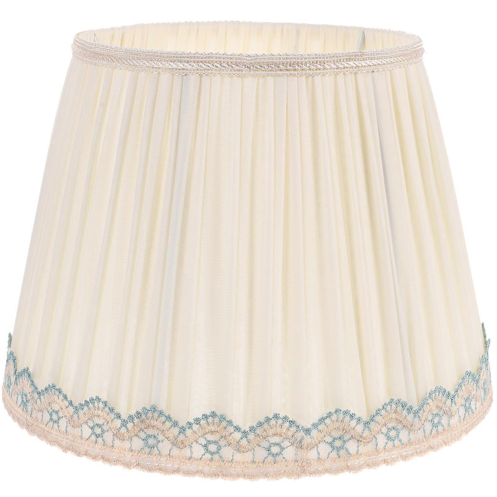 Hemoton Small Lampshade E27 Base 1 Set Vintage Cloth Barrel Shade Supply