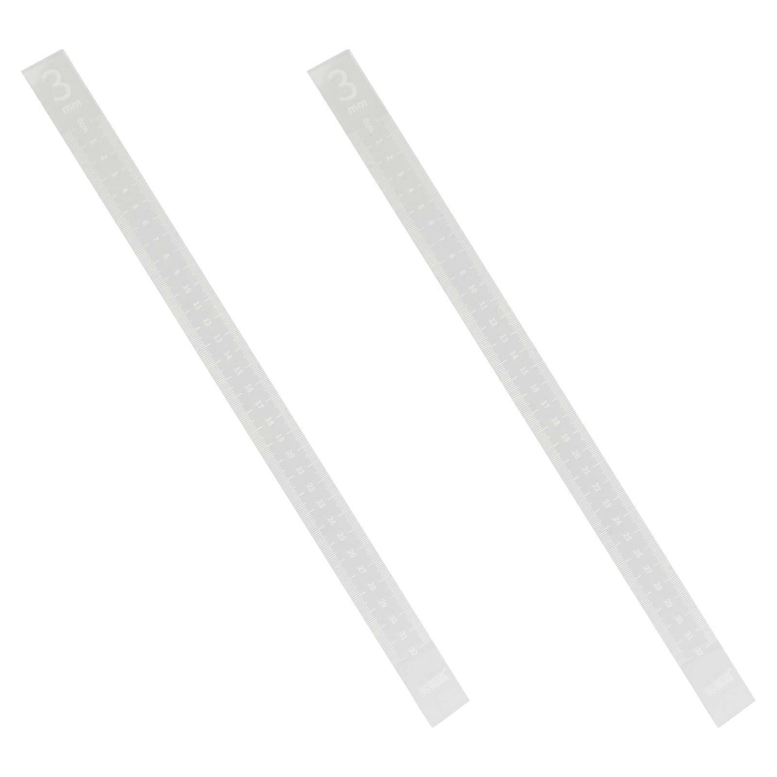 Acrylic Rolling Pin Thickness Guide Set for Precision Baking and Cookie Decorating Transparent