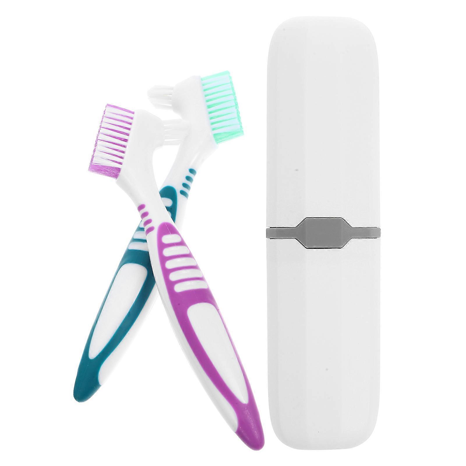 Ergonomic Double Sided Toothbrush Set with Storage Case for Home & Travel – Portable Oral Care Solution for Optimal Hygiene