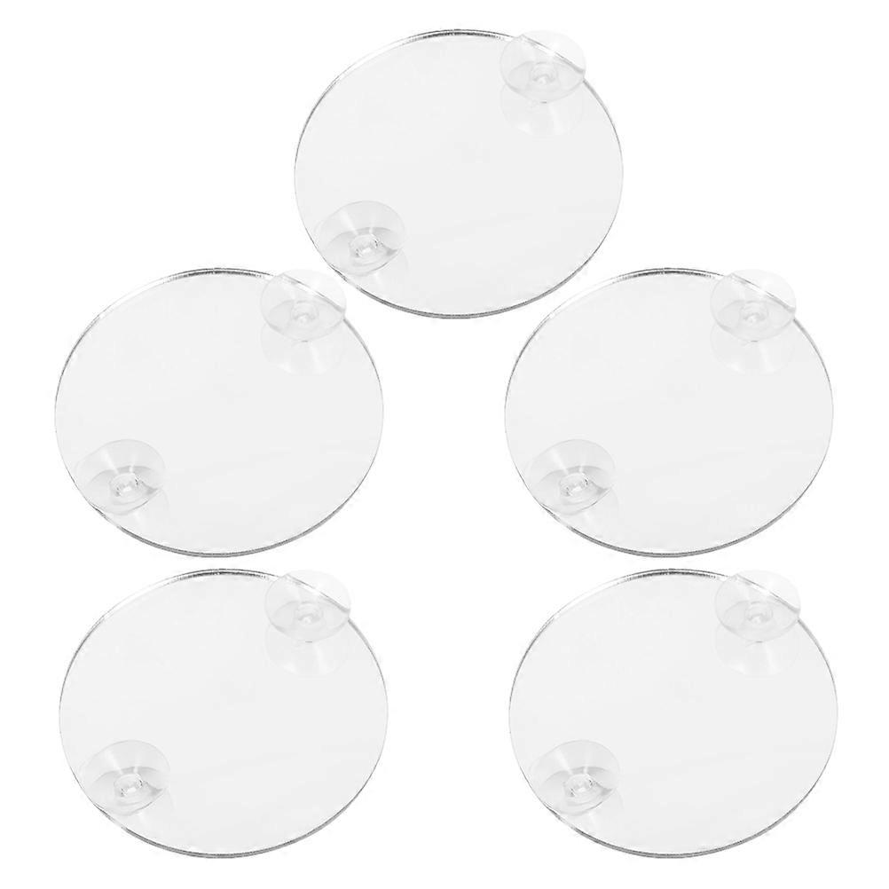 Acrylic Betta Mirror For Decor Suction Cup Design 5Pcs