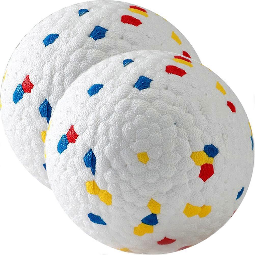 Bouncy Ball for Pet Use Interactive Toy Ball Let Dog Not Be Lonely 2Pcs Multi ETPU Small Ball