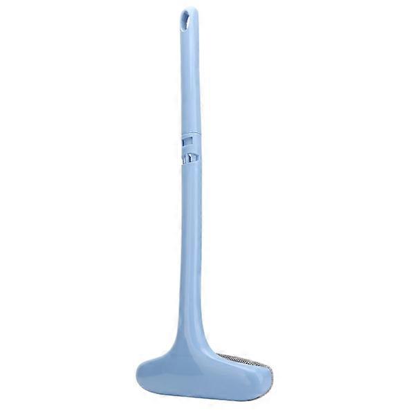 Removable window cleaning rod with squeegee, extended handle, sweeping brush, glass brush, blue