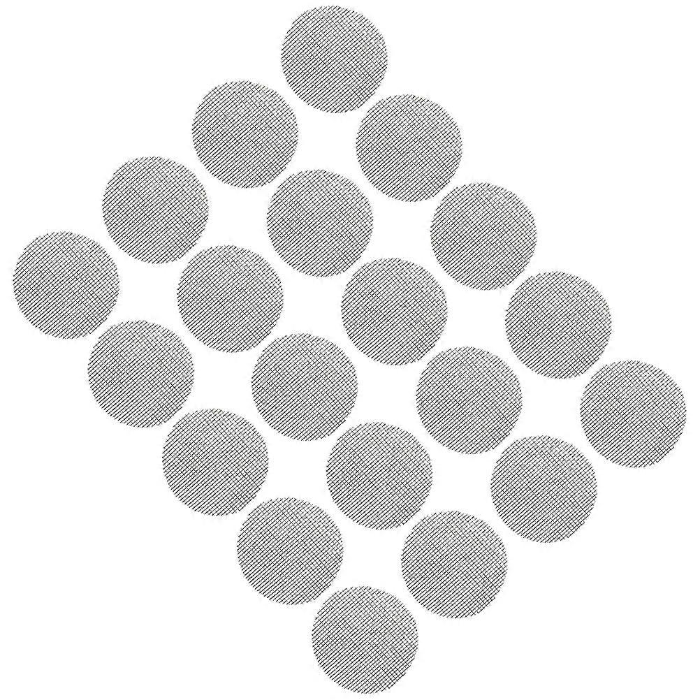 20pcs Round Planter Mesh Pads Plastic Flowerpot Pads Bonsai Drainage Netting Mats