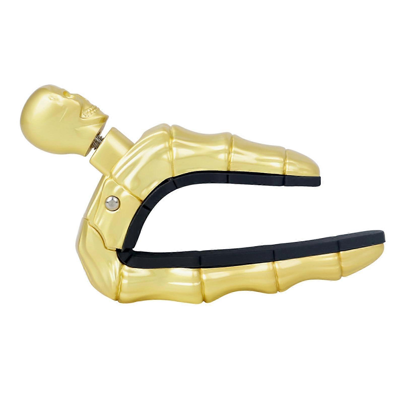 Guitar Capo Skull Shape, Adjustable Tension For Acoustic And Electric Guitars, Easy To Use, 6-String Compatible