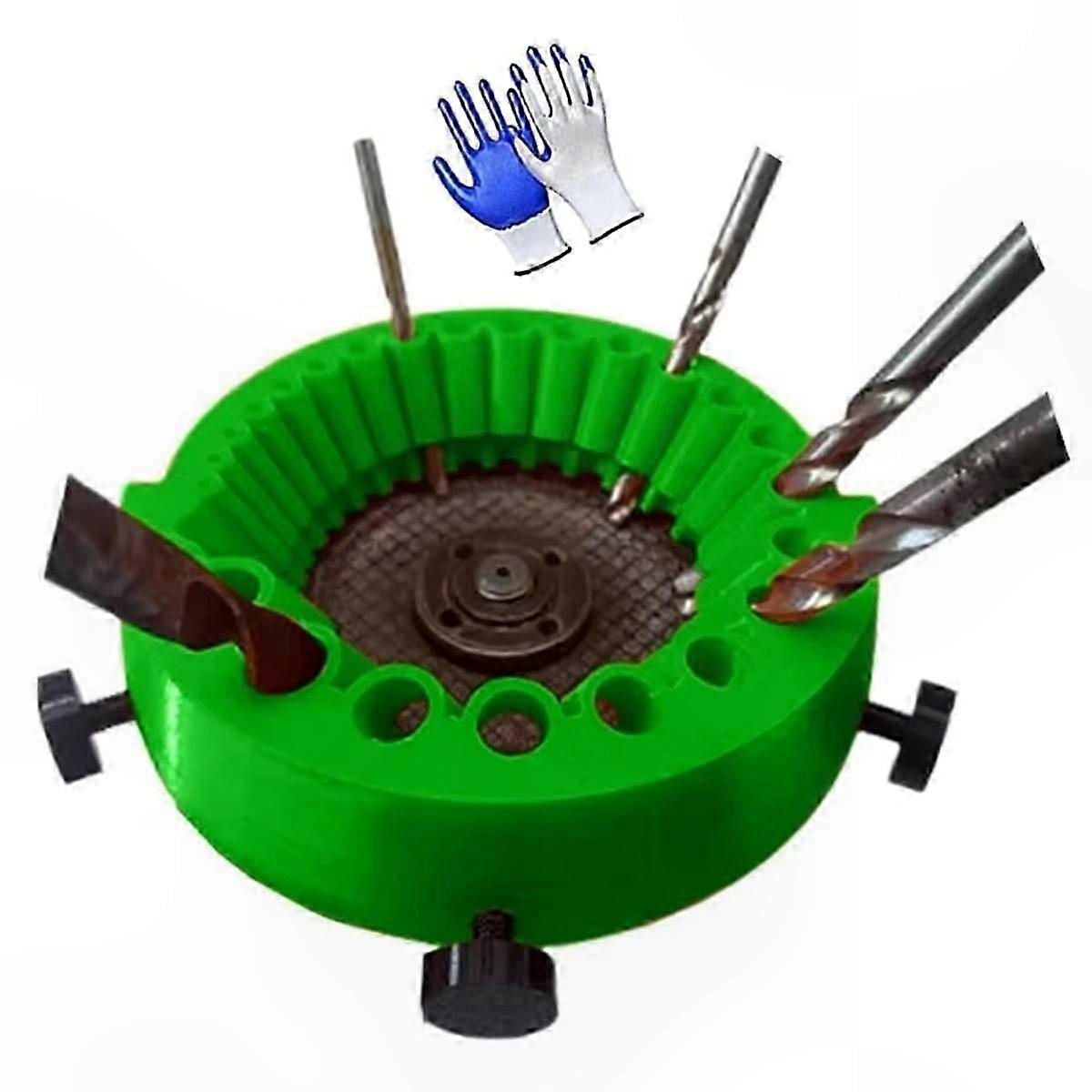 Universal Drill Bit Sharpener with Polishing and Grinding Functions for Angle Grinders