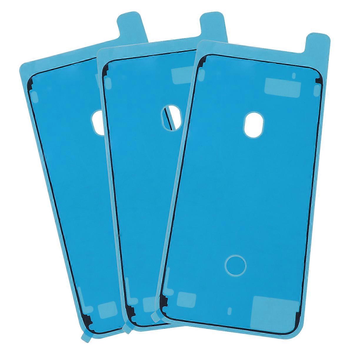 3PCS Waterproof Sticker LCD Frame Back Cover Adhesive Sticker Compatible for iPhone (Black)