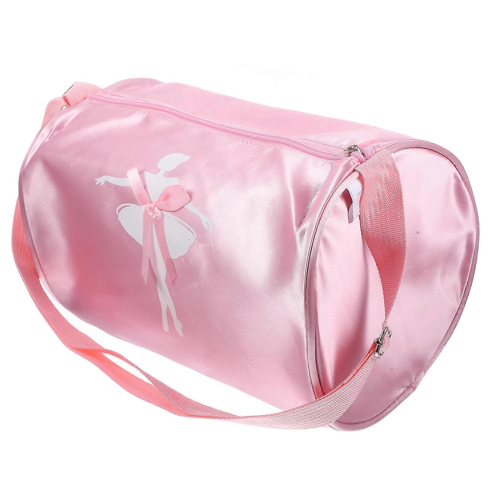 Kids Dance Bag For Outdoor Activities Storage Rectangular Pink 1Pcs