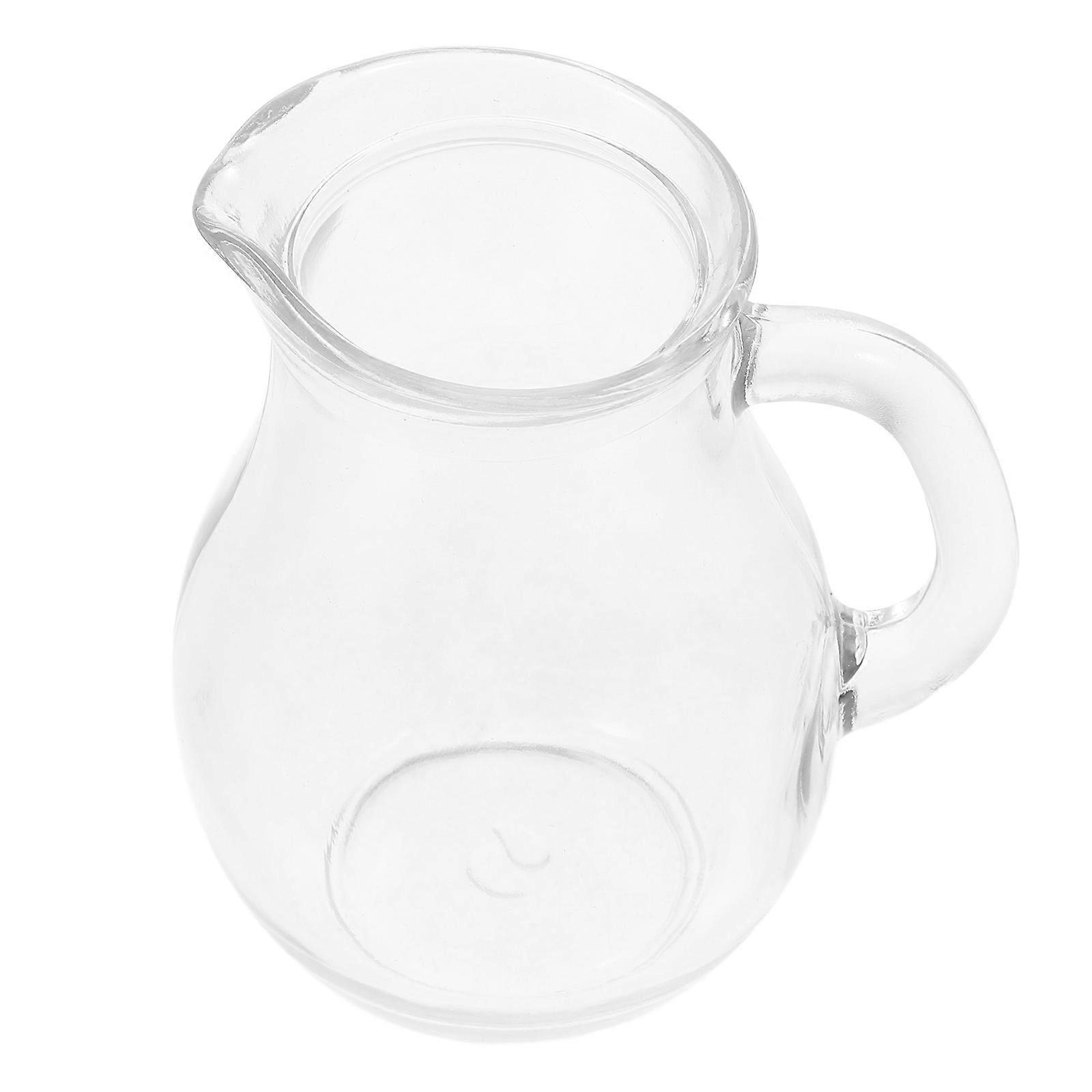 Clear Glass Milk Jug for Daily Use – Stylish Pitcher for Milk, Sauces & Wine – Kitchen & Home Decor Essential