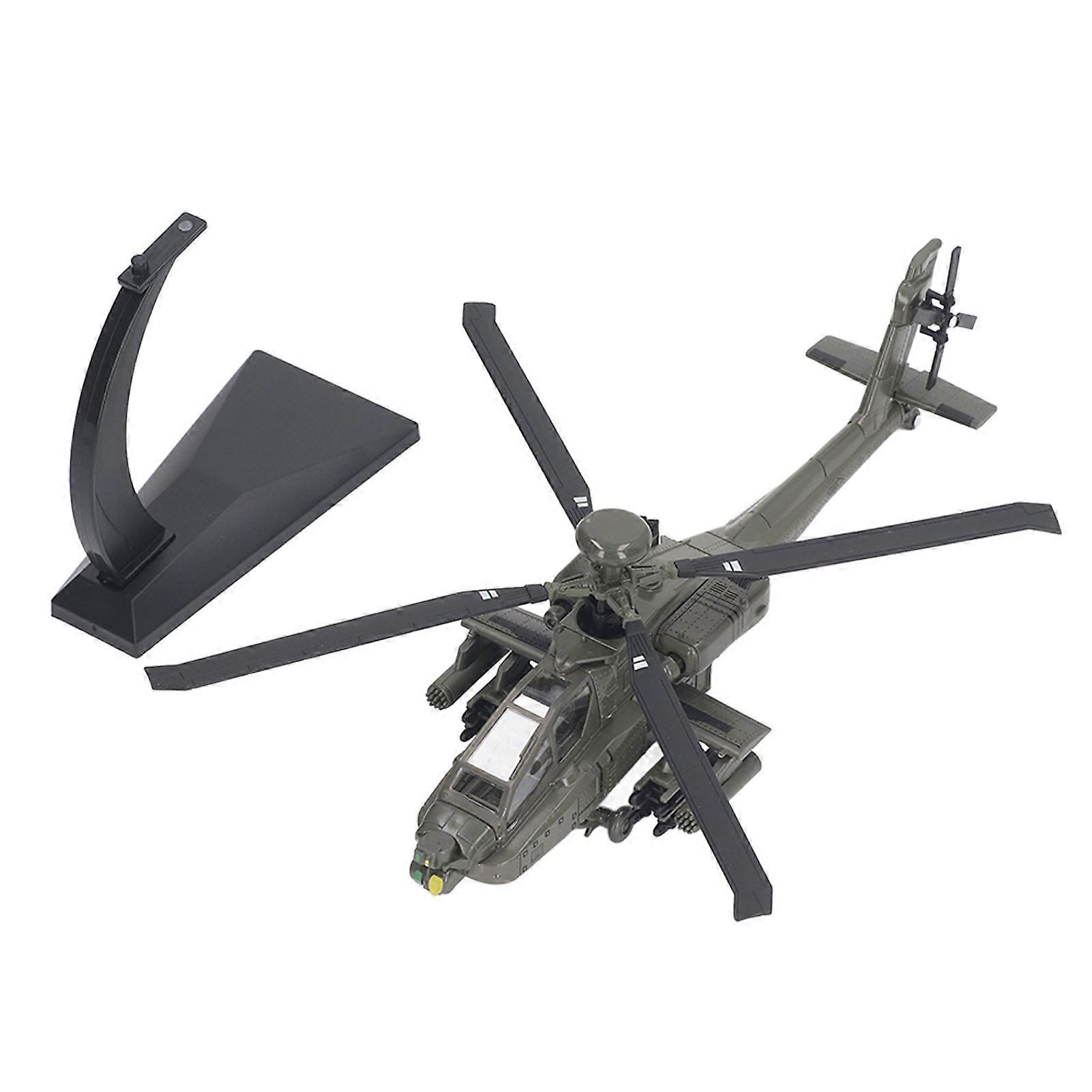Alloy Diecast Sound Light Armed Helicopter Model Toy Kid Attack Helicopter Toy Home Decoration Type 1