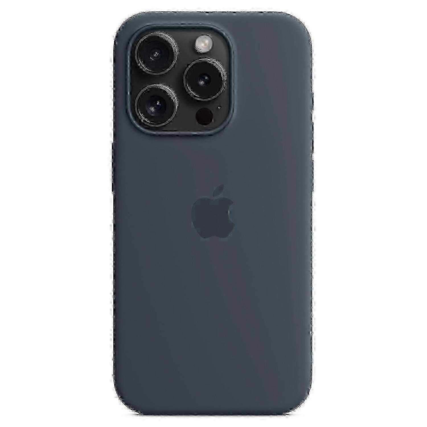 جراب هاتف مغناطيسي من السيليكون باللون البرتقالي لهاتف iPhone 15 Pro Max - متوافق مع MagSafe لحماية محسنة