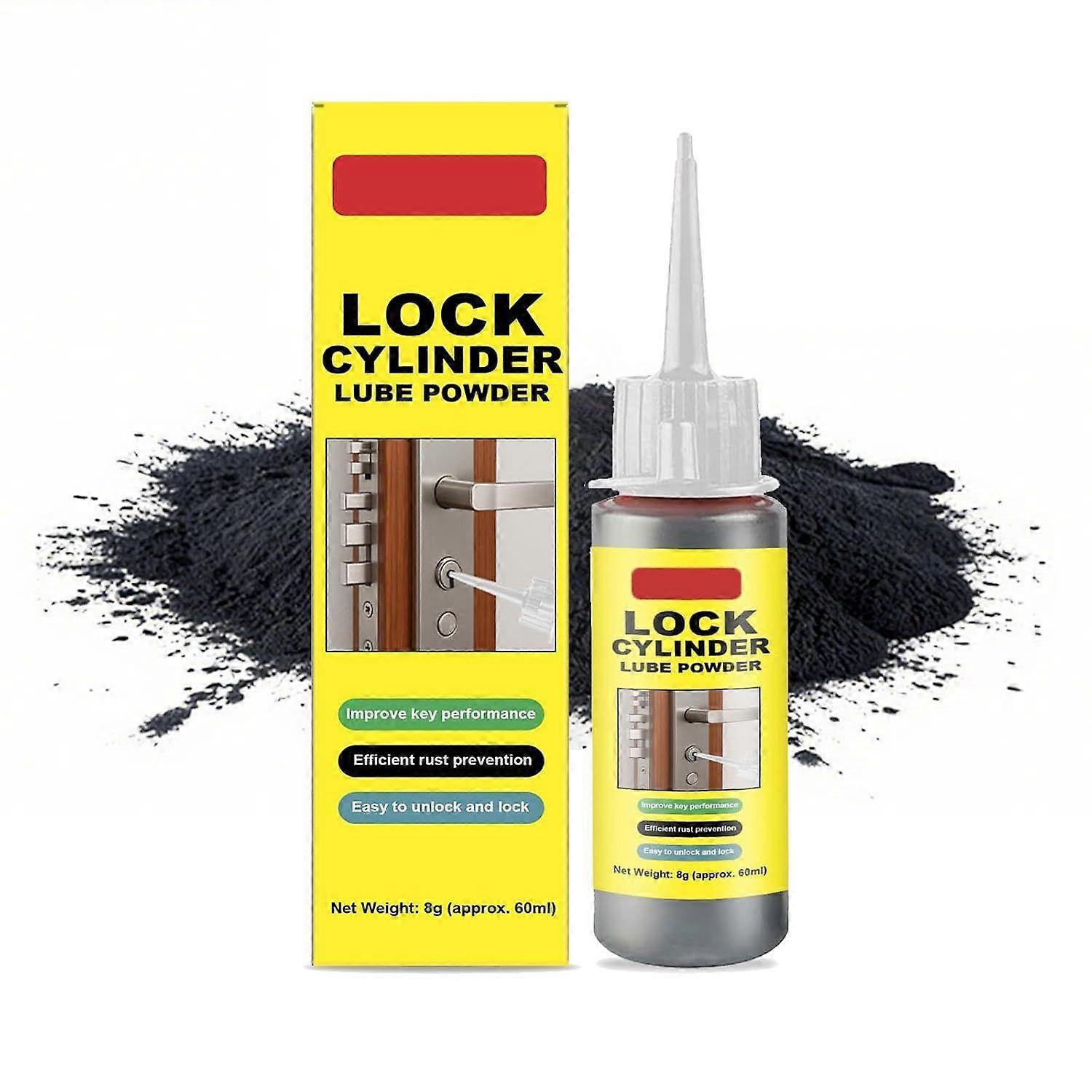 Graphite Lubricant - Natural Graphite Powder for Locks, Dry Lubricant Spray for Fix Sticking Keys&Smooth Rotation, Keys Maintenance Supplies for Beari