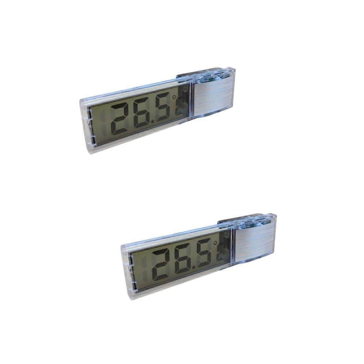 LED Car Display LED Screen Meter Thermometer Digital Aquarium Thermometer Silver