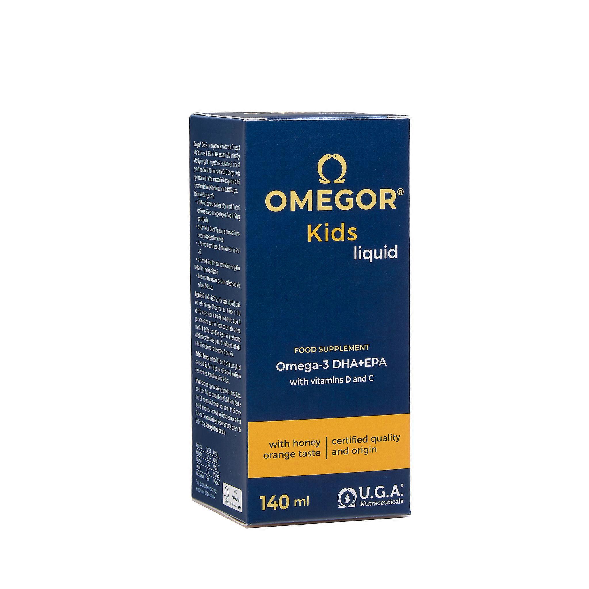 Omegor Kids (140ml) - Vloeibaar | Plantaardig omega-3 supplement