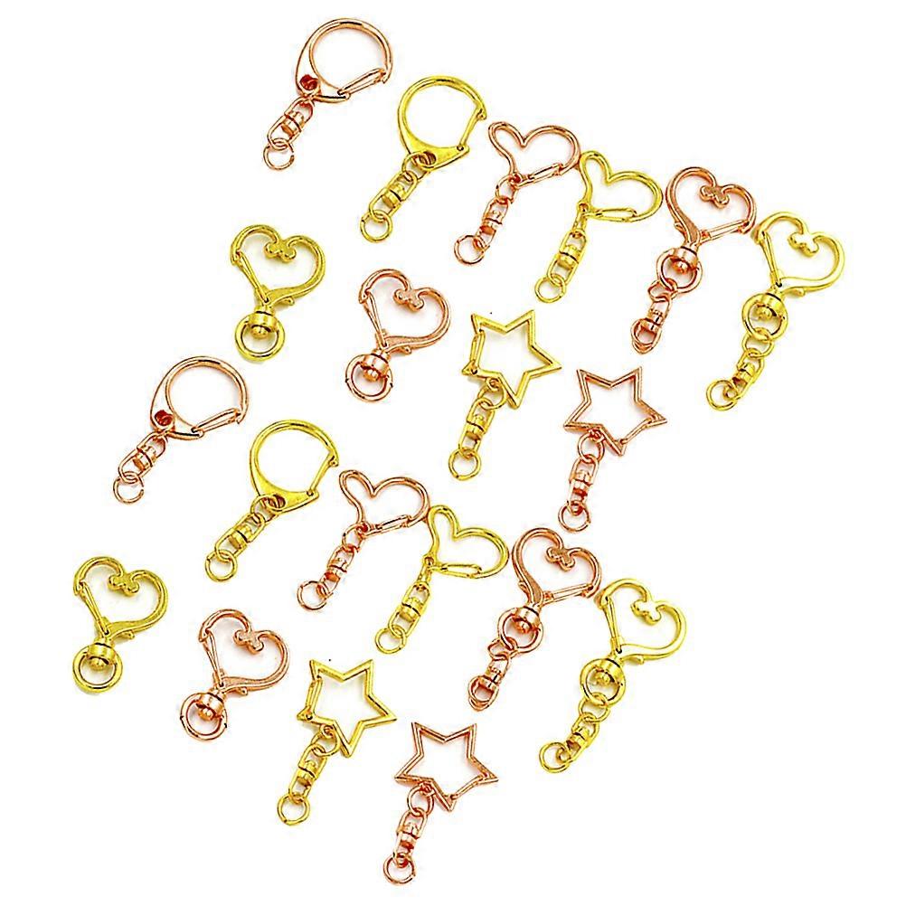 Heart Shape Keychain 40PCS Epoxy Filling Design Perfect for DIY Projects and Memorable Gifts